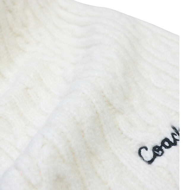 コーチ COACH EMBROIDRED CABLE KNIT MUFFLER マフラー CCL89-CHK ユニセックス マフラー ブランド