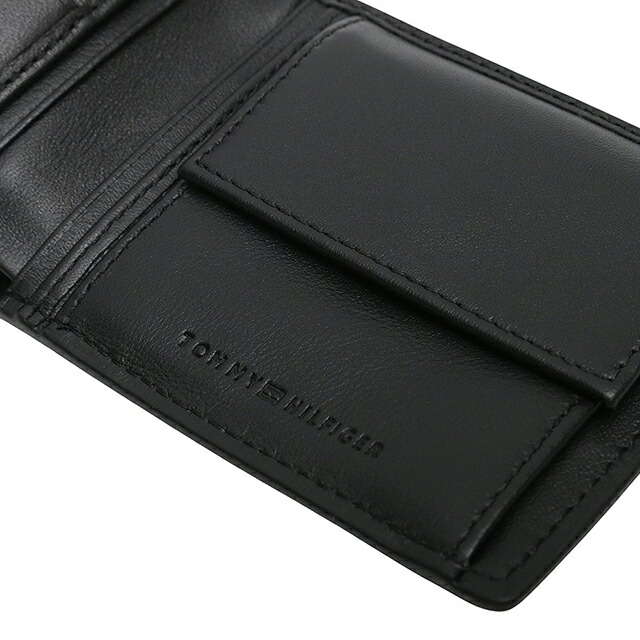 トミーヒルフィガー TOMMY HILFIGER TH CORP CC AND COIN 二つ折り財布 AM0AM12782BDS-BLACK メンズ ブランド ウォレット 高級 おしゃれ プレゼント 実用的