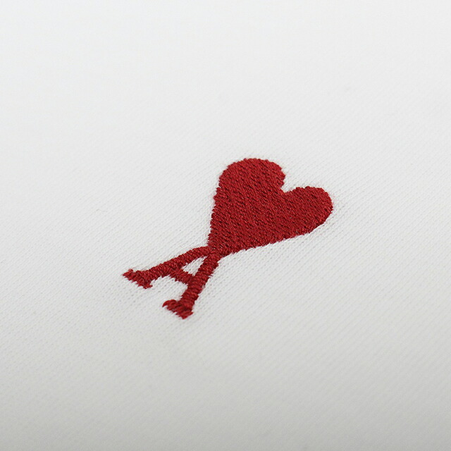 アミパリス AMI PARIS Ami de Coeur パーマネントコレクション Tシャツ BFUTS035-100-XS ユニセックス ホワイト Tシャツ ブランド