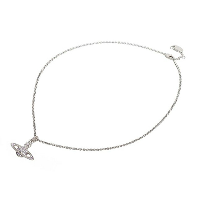 ヴィヴィアンウエストウッド VIVIENNE WESTWOOD MINI BAS RELIEF ネックレス 63020086-02P491 レディース シルバー バイオレット クリスタル ブランド