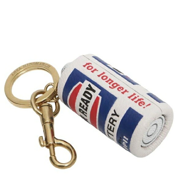アニヤハインドマーチ キーホルダー ANYA HINDMARCH Charm Ever Ready チャーム 171298 ユニセックス Optic White(ホワイト) ブランド バッグチャーム 高級 おしゃれ プレゼント 実用的