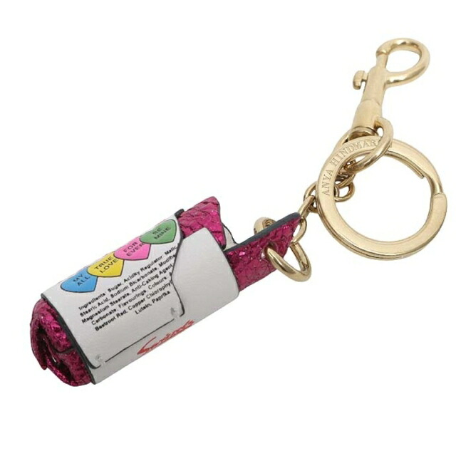 アニヤハインドマーチ キーホルダー ANYA HINDMARCH Love Hearts チャーム 162821 ユニセックス Optic White(ホワイト) ブランド バッグチャーム 高級 おしゃれ プレゼント 実用的