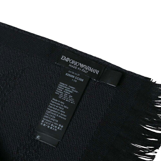 エンポリオ アルマーニ EMPORIO ARMANI マフラー 625009-cc306-00044 メンズ ANTRACITE マフラー ブランド