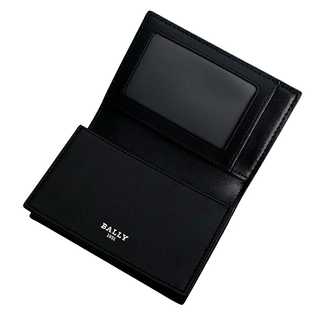 バリー BALLY カードケース 名刺入れ 6309704 メンズ BLACK+PALLADIO ブランド コンパクト 定期入れ 高級 おしゃれ プレゼント 実用的