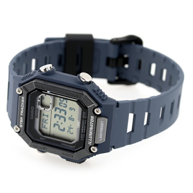 カシオ CASIO アウトドア WS-B1000-2AV スタンダード チプカシ Bluetooth 海外モデル メンズ 腕時計 カシオ CASIO アウトドア デジタル ネイビー ブランド おしゃれ 防水 小さい 軽い かっこいい プレゼント 男性 実用的