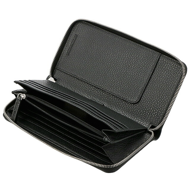 エンポリオ・アルマーニ 長財布 メンズ EMPORIO ARMANI Y4R169Y068E 80001 ブラック ウォレット ブランド 高級 おしゃれ プレゼント 実用的