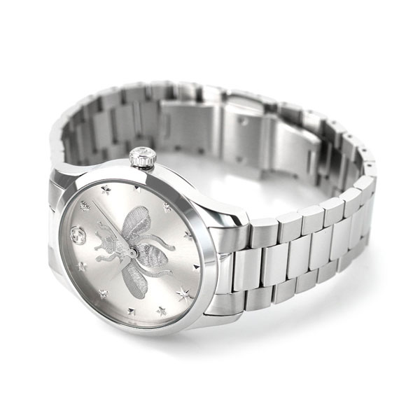 グッチ 時計 Gタイムレス 蜂 メンズ レディース 腕時計 G-TIMELESS GUCCI YA1264126 シルバー 高級 ブランド おしゃれ 防水 プレゼント 実用的