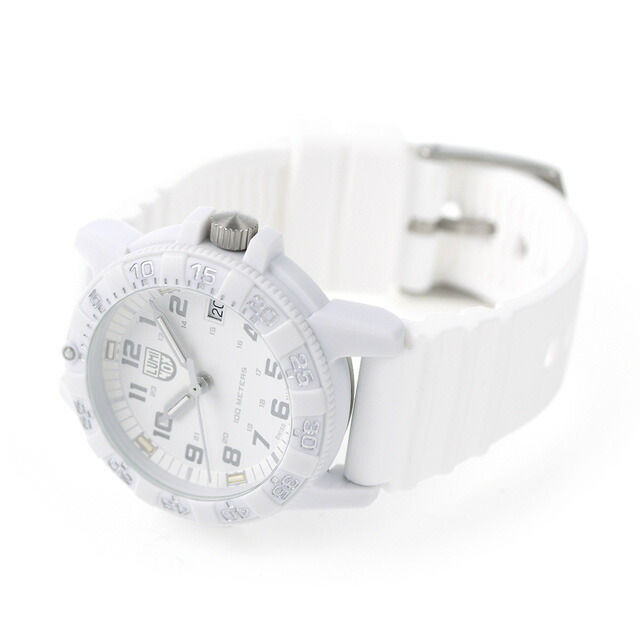 ルミノックス 0300シリーズ 腕時計 LUMINOX シータートル 0307.WO レザーバック ホワイトアウト 時計 ブランド おしゃれ 防水 文字盤 大きい プレゼント 男性 実用的