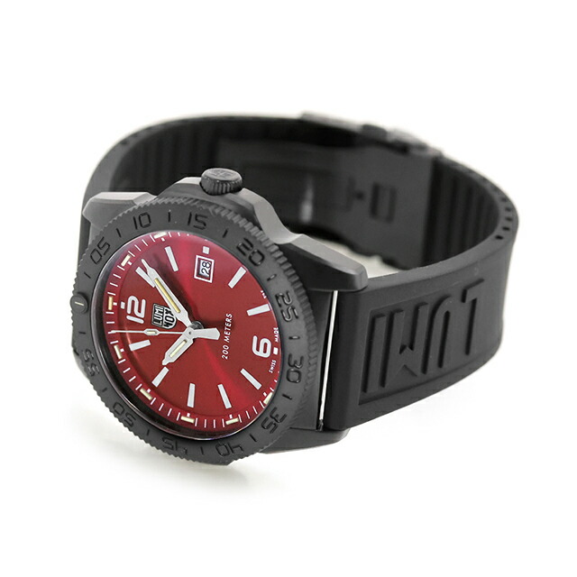 ルミノックス PACIFIC DIVER 3120 SERIES クォーツ 電池式 腕時計 ブランド メンズ LUMINOX 3135.B アナログ レッド ブラック 黒 スイス製 おしゃれ 防水 文字盤 大きい プレゼント 男性 実用的