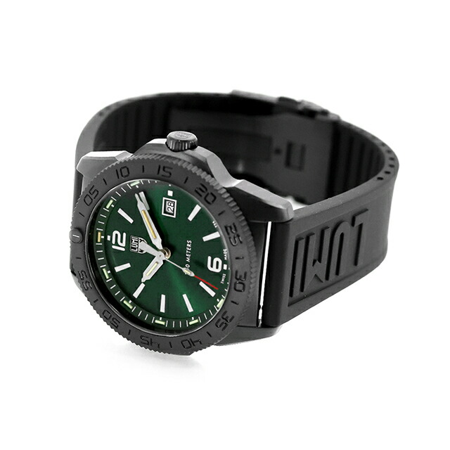 ルミノックス PACIFIC DIVER 3120 SERIES クォーツ 電池式 腕時計 ブランド メンズ LUMINOX 3137.B アナログ グリーン ブラック 黒 スイス製 おしゃれ 防水 文字盤 大きい プレゼント 男性 実用的