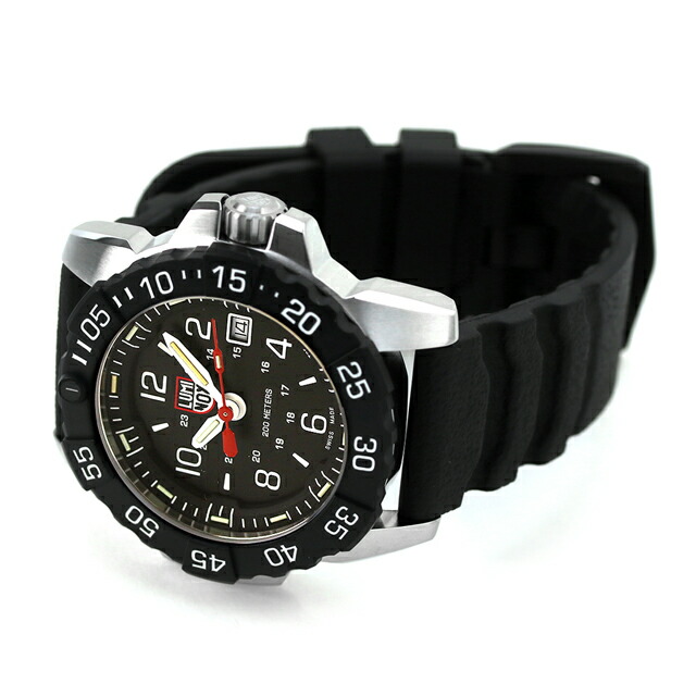 ルミノックス ネイビーシールズ RSC 3250シリーズ クォーツ 電池式 腕時計 ブランド メンズ LUMINOX 3251.CB アナログ ブラック 黒 スイス製