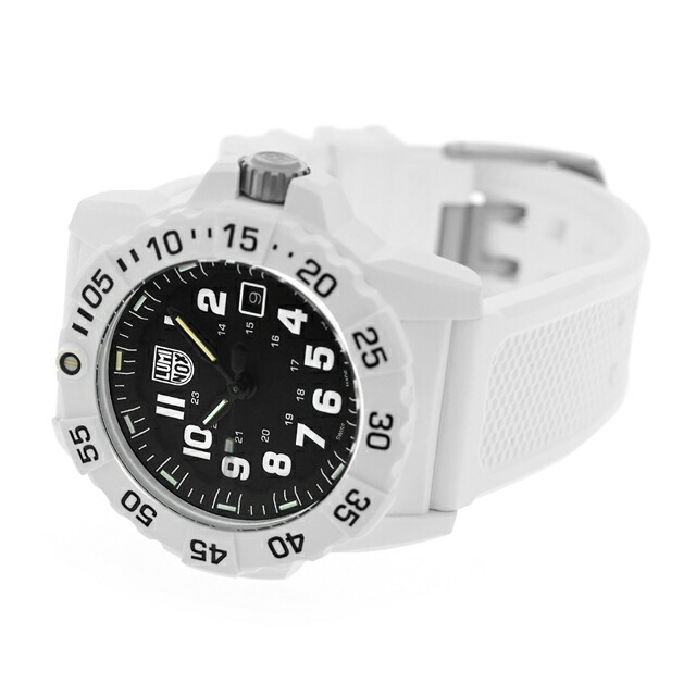 ルミノックス ネイビーシールズ 3500シリーズ クォーツ 電池式 腕時計 ブランド メンズ LUMINOX XS.3507.WB アナログ ブラック 黒 スイス製 おしゃれ 防水 文字盤 大きい プレゼント 男性 実用的