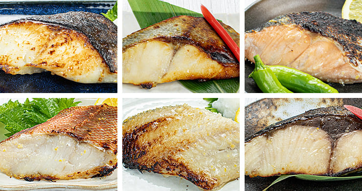 西京漬け 6種セット ギフト包装 [西京漬け6種セット]