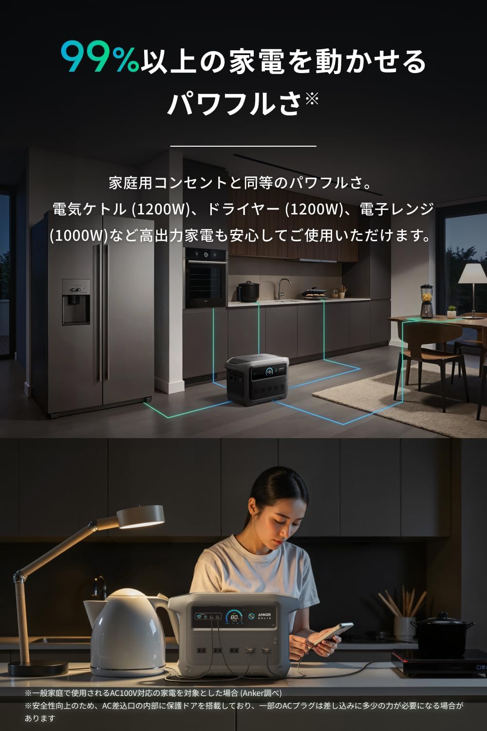Anker Solix C1000 Gen 2 Portable Power Station オフホワイト
