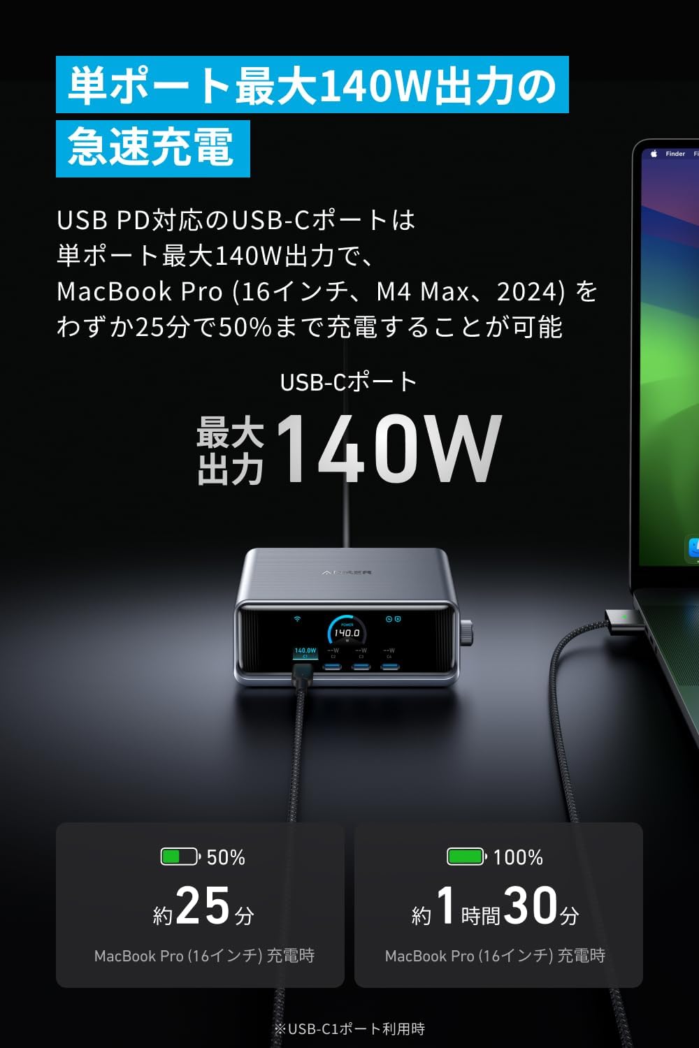 Anker Prime Charger (250W, 6 Ports, GaN)