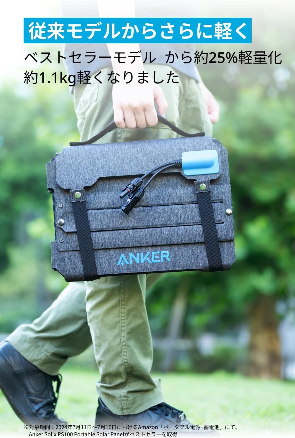 Anker Solix PS100 Compact Portable Solar Panel