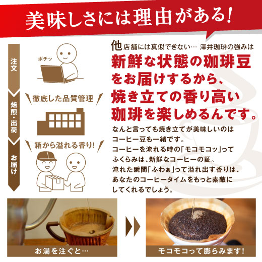 澤井珈琲 スッキリ香る珈琲 アイス専用のカリビアンアイスブレンド 500g×2袋 中細挽き