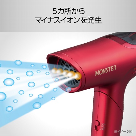 コイズミ MONSTER BLDCハイスピードドライヤー レッド KHD-M800/R
