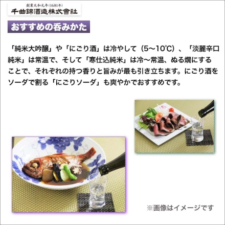 千曲錦酒造 ちくまにしき飲み比べ (1)寒仕込純米 千曲錦・(2)純米大吟醸山田錦五十％磨・(3)淡麗辛口純米・(4)藤村のにごり酒 各720ml