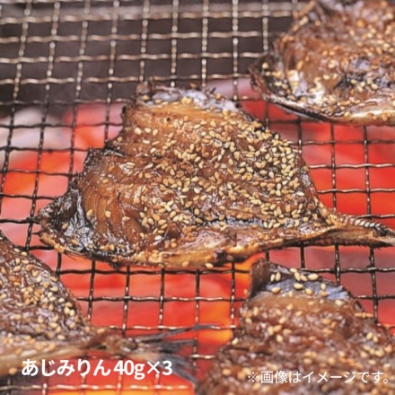 呼子朝市ひもの詰合せ かますひらき70g・さばみりん100g 各2、あじみりん40g・あじひらき50g 各3、生干しいか150g