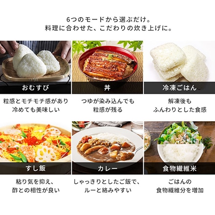 アイリスオーヤマ IHジャー 炊飯器 5.5合 ブラック RC-IL50