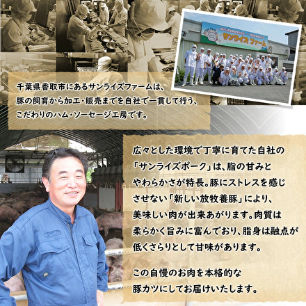 サンライズポーク ロースとんかつ180g×3枚・とんかつ塩ギフトセット