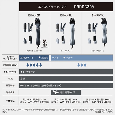パナソニック エアスタイラー ナノケア ノーブルグレー EH-KN9K-H