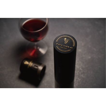 レコルト 充電式ワインオープナー ナチュラルブラック RWO-1（BK）