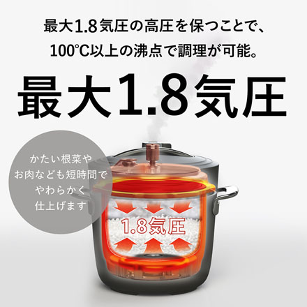 Re・De Pot 電気圧力鍋 2L ホワイト