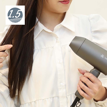 ＜VENUSiS＞ マイナスイオンミニドライヤー VDM-1100　グレー（H）