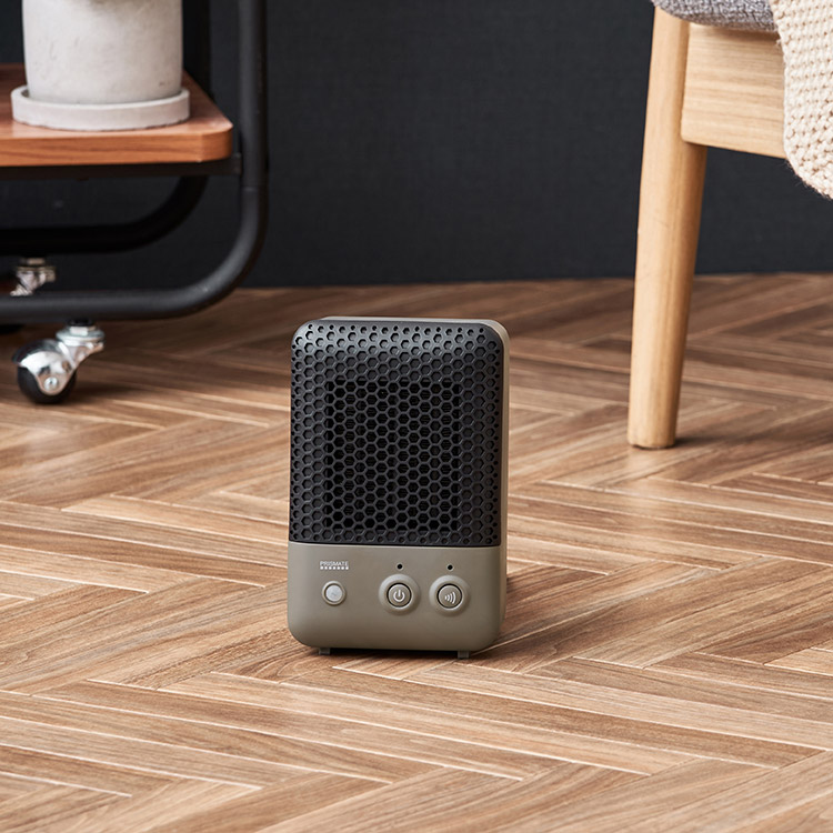 PRISMATE プリズメイト 人感センサー付 セラミックファンヒーター キャメル PR-WA023