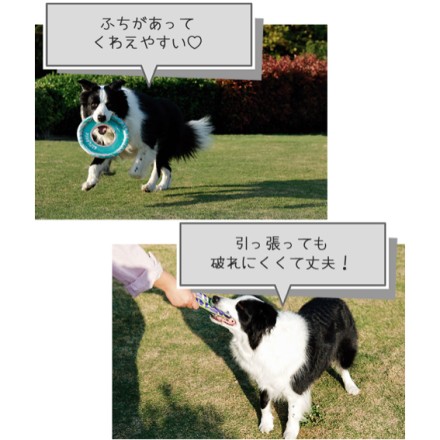 M-PETS SPRINTPUFF FRISBEEトイ PINK&GREEN