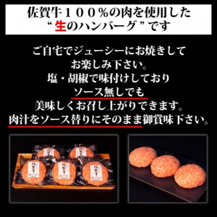 佐賀牛100% ハンバーグ 140g x 5