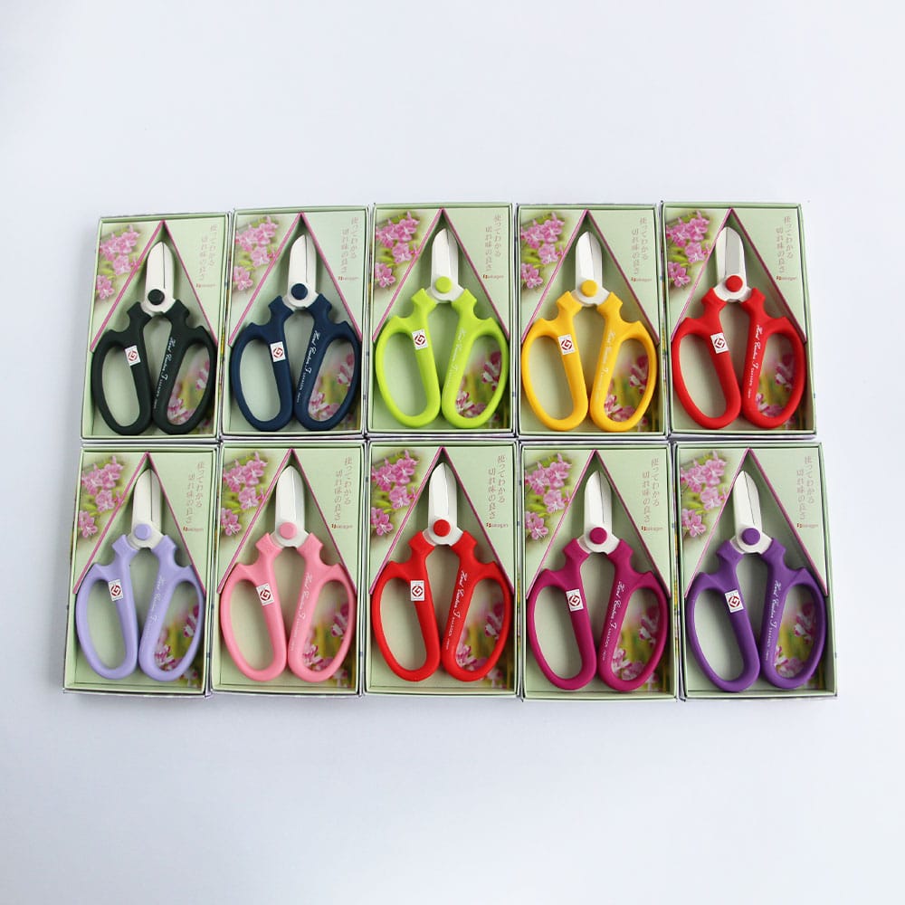 坂源 ハンドクリエーション F170 花鋏 右利き用 ハサミ ラベンダー