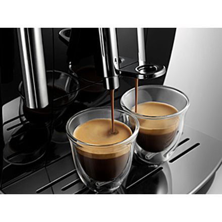 DeLonghi デロンギ コンパクト全自動コーヒーメーカー マグニフィカS ミルク泡立て 手動 セミスタンダードモデル ブラック ECAM23120BN
