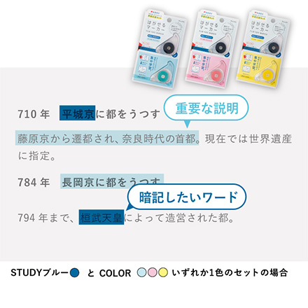 はがせるマーカー 学習応援セット 暗記マーカー 暗記用BL・マーク用LB FDC
