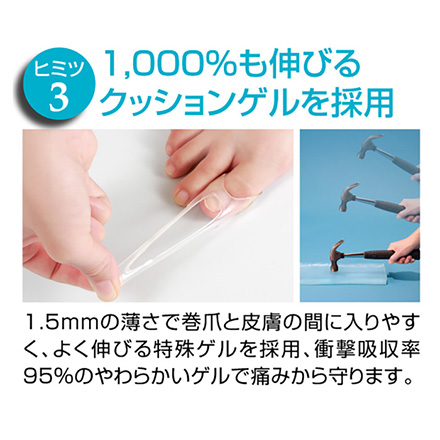 巻き爪ゲルエイド 2個入 アルファックス