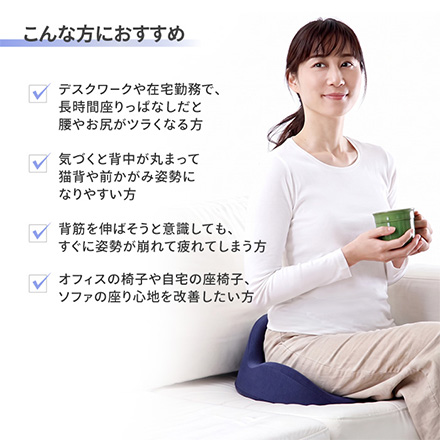 仙骨クッション 仙律 ネイビー アルファックス