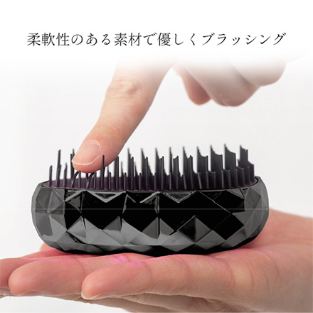 グローバルジャパン ヘアブラシ ダイヤカットヘアブラシ グロッシーホワイト