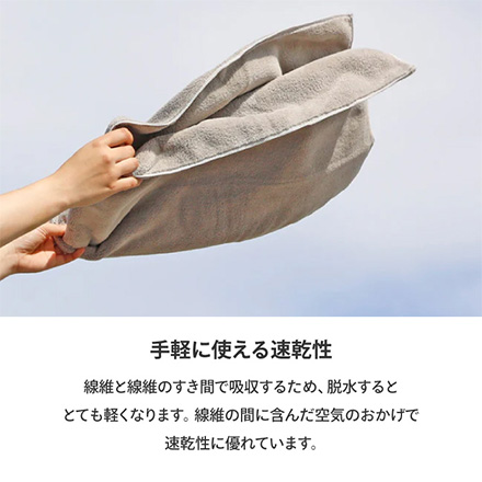 バスタオル シービージャパン カラリデイバスタオル2枚組 グレー