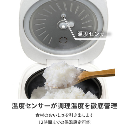 炊飯器 4合 HOKAHOKADAKI ホワイト