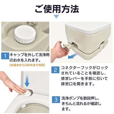 ポータブル水洗トイレ 防災グッズ 非常用トイレ 介護用品