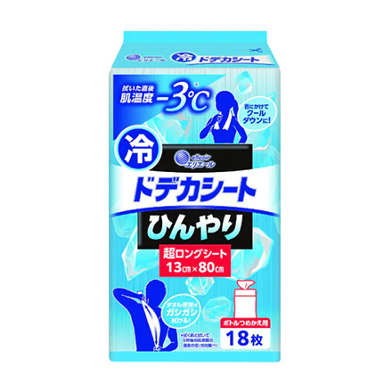 ボディシート 汗拭きシート つめかえ用 18枚 エリエール ドデカシート 超ロング ボトル FDC