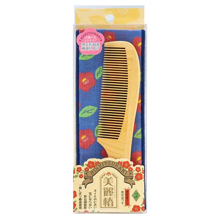 くし つげ櫛 つげのくし 美麗椿 手つきくし 小