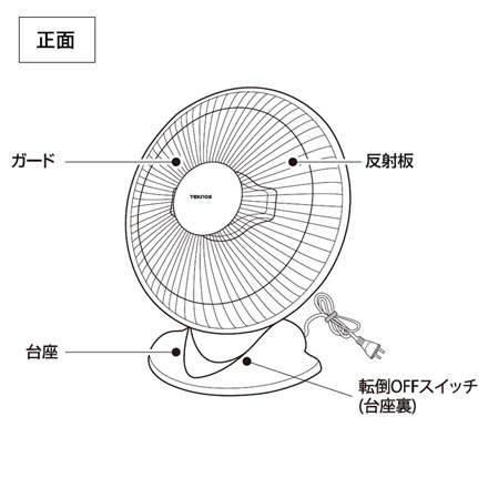 TEKNOS テクノス パラボラ ハロゲンヒーター 床置 ホワイト PH-802