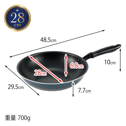 フライパン 28cm カクセー moIH対応 いため鍋