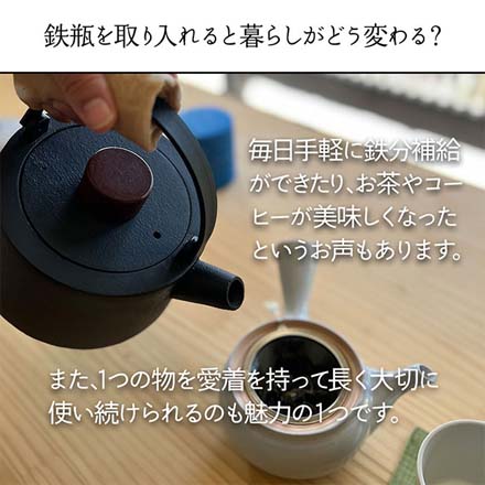 スタイリッシュ鉄瓶 ケトル やかん