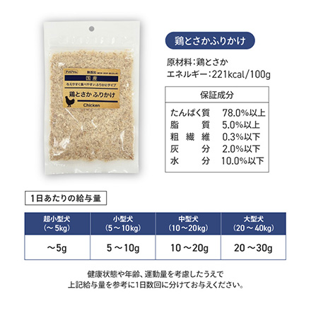 ペットプロ 国産おやつ 鶏とさかふりかけ 40g 1個 愛犬用