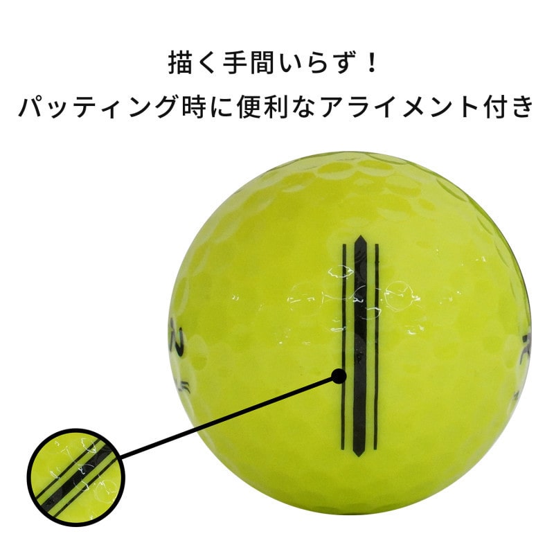 RZN Golf ゴルフボール 3ピース 1ダース 12個入り レジンゴルフ MS