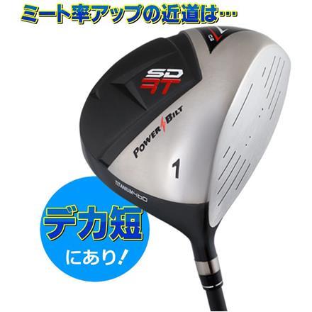 短尺設計 パワービルト ゴルフ 短尺 RT 460cc ドライバー オリジナル カーボンシャフト 41.5インチ 43インチ 43インチ SR